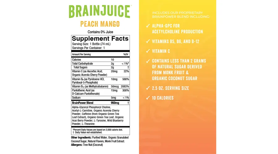 Brain Juice Ingredients